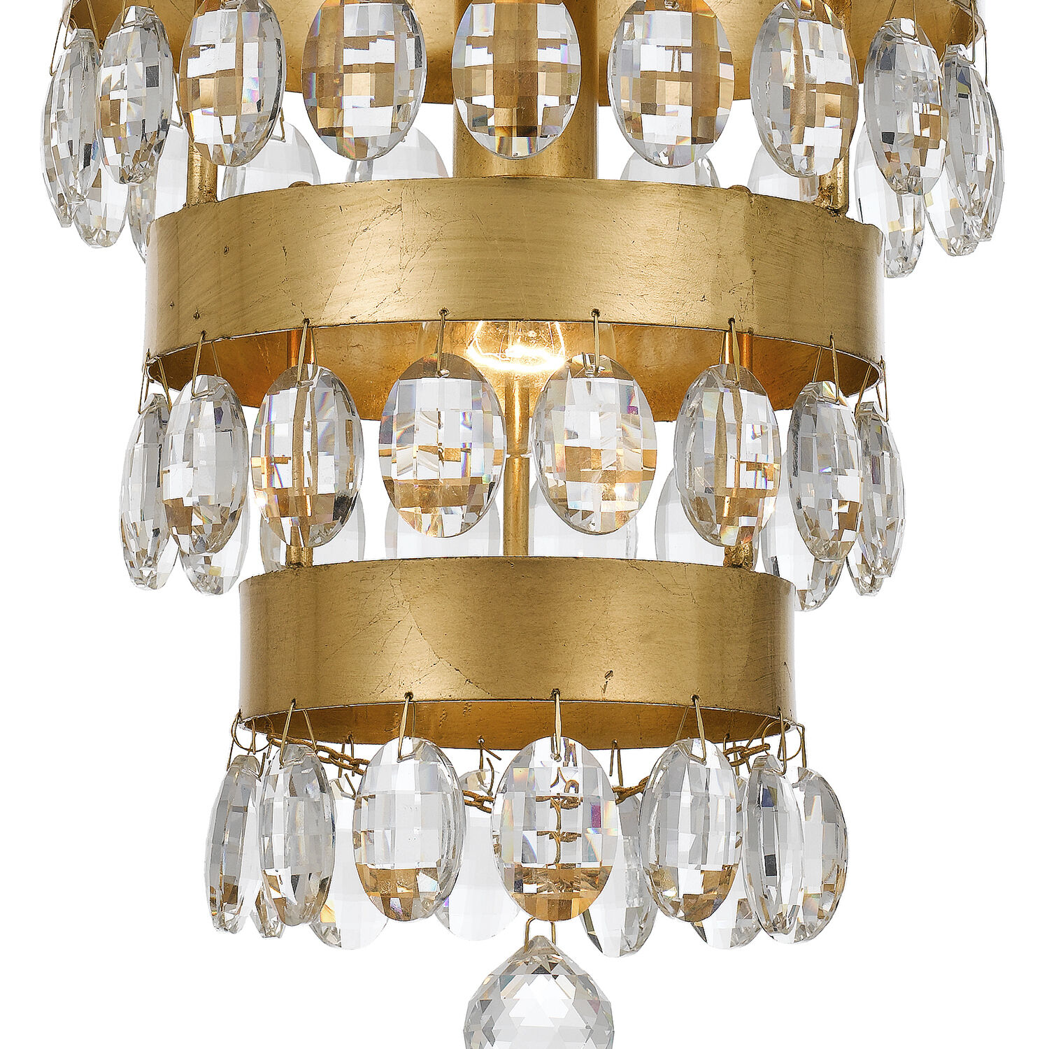 Perla 1 Light 10 inch Antique Gold Mini Pendant Ceiling Light