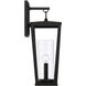 Elliott 1 Light 20 inch Black Outdoor Wall Lantern