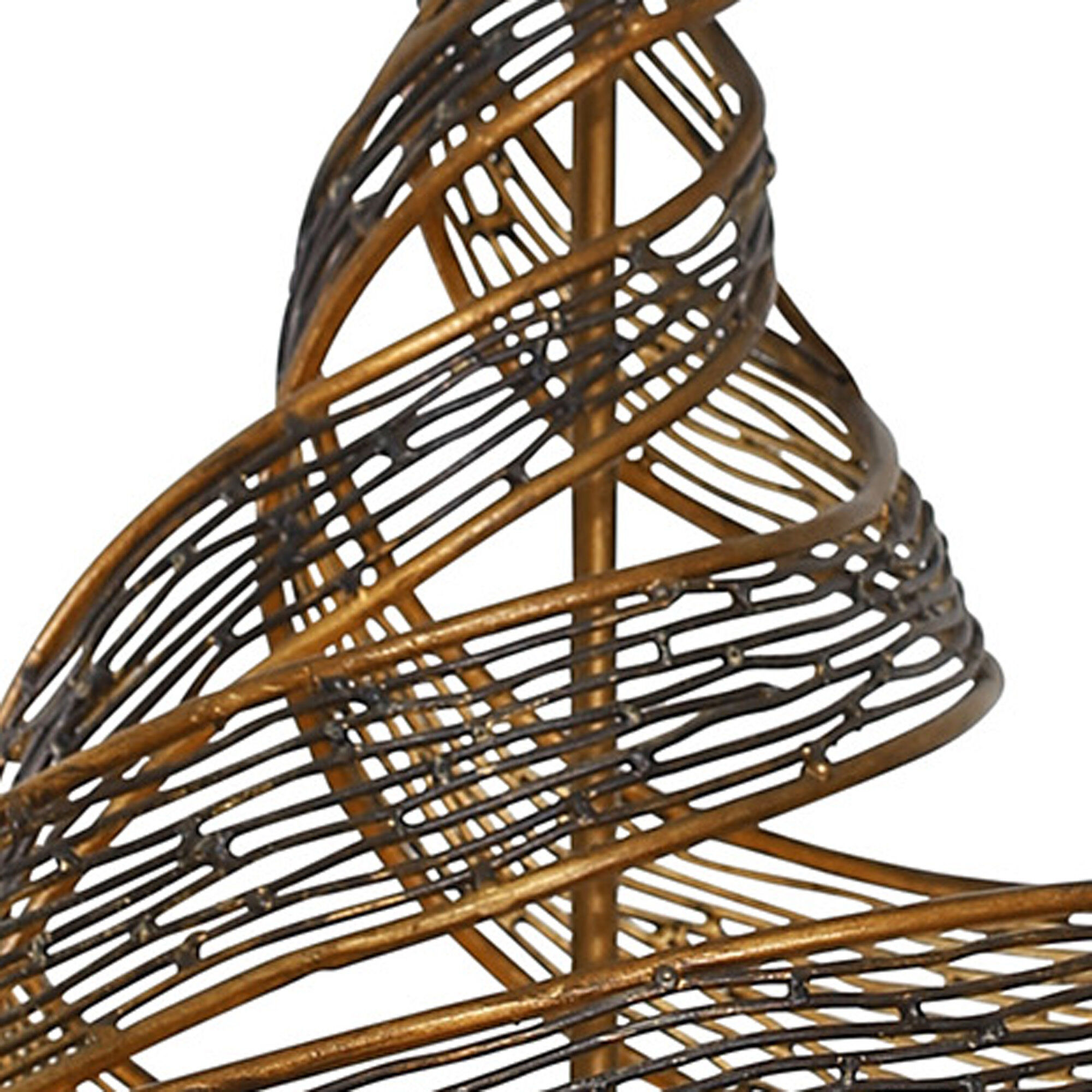 Flow 6 Light 30 inch Hammered Ore Pendant Ceiling Light