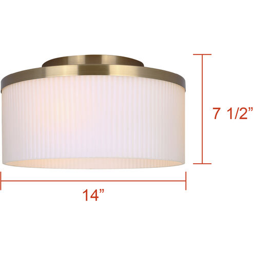 Kinslea 3 Light 14 inch Gold Flush Mount Ceiling Light