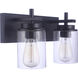 Reeves 2 Light 14 inch Flat Black Vanity Light Wall Light