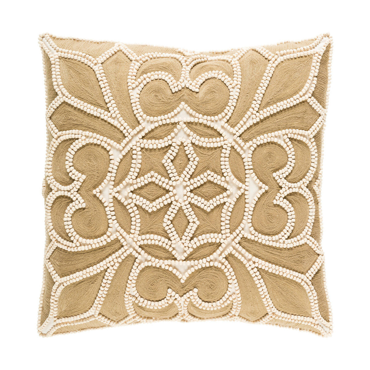 Pastiche 20 X 20 inch Cream and Camel Pillow