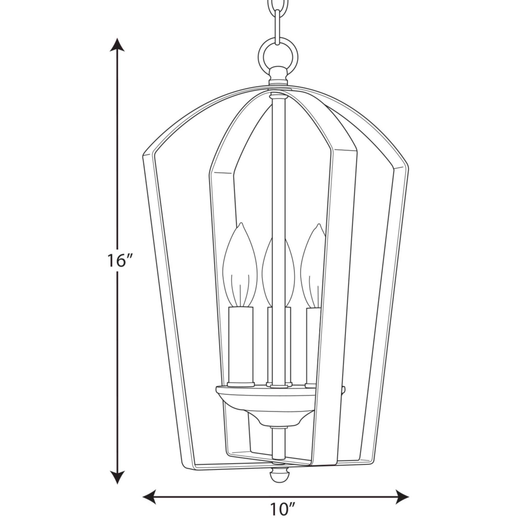 Gather 3 Light 10 inch Brushed Nickel Foyer Pendant Ceiling Light