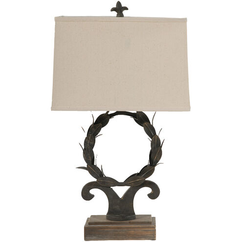 Percival 26 inch 60 watt Black and White Lamp Portable Light