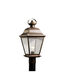 Mount Vernon 1 Light 21 inch Olde Bronze Outdoor Post Lantern in Clear Seedy, Incandescent