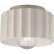 Radiance Collection 1 Light 8 inch Matte White Outdoor Flush-Mount