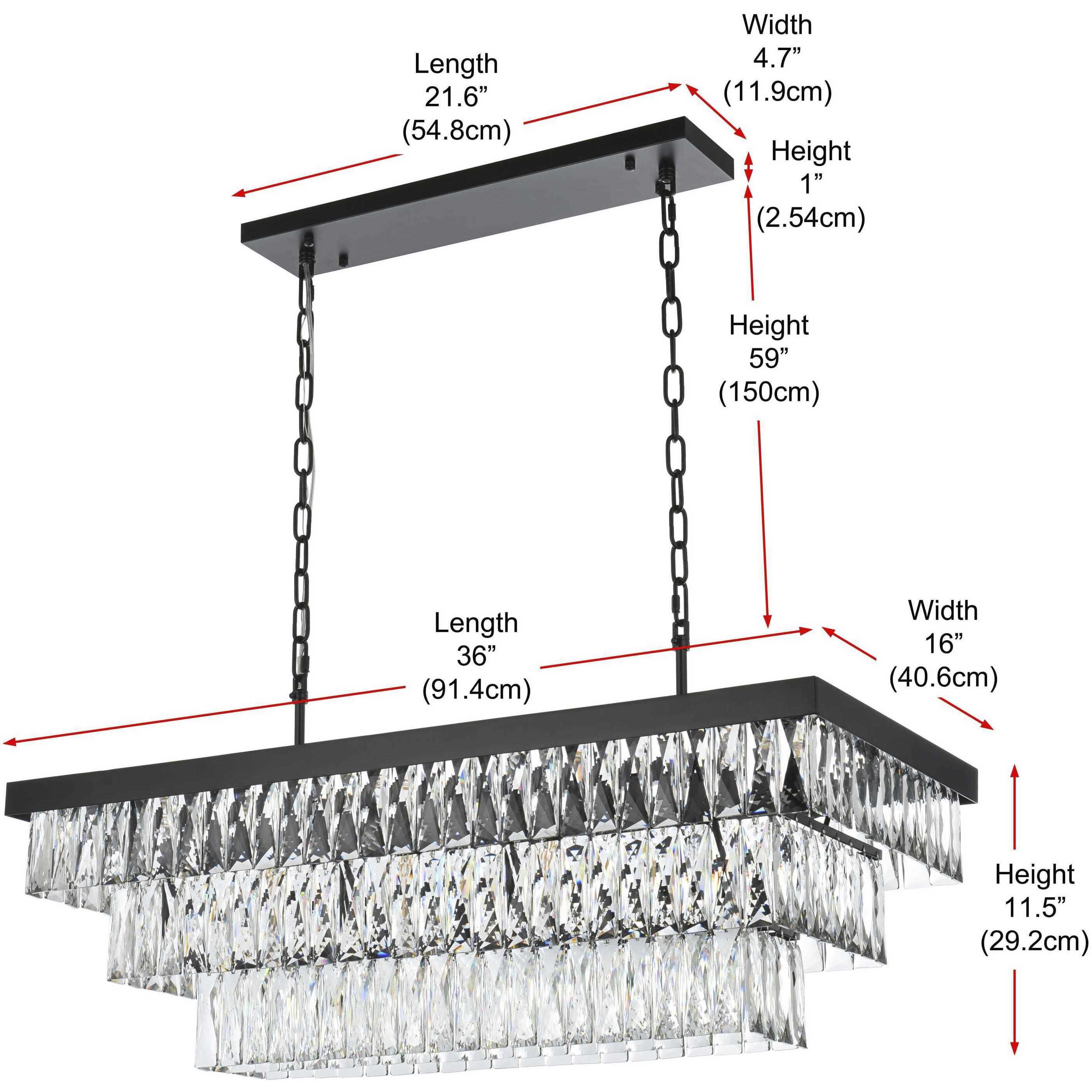 Josephine 12 Light 16 inch Black Chandelier Ceiling Light