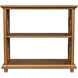 Paloma 2 Shelf 30"W Bookcase in Light Brown