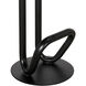 Hook 26 inch Matte Black Counter Stool, Right