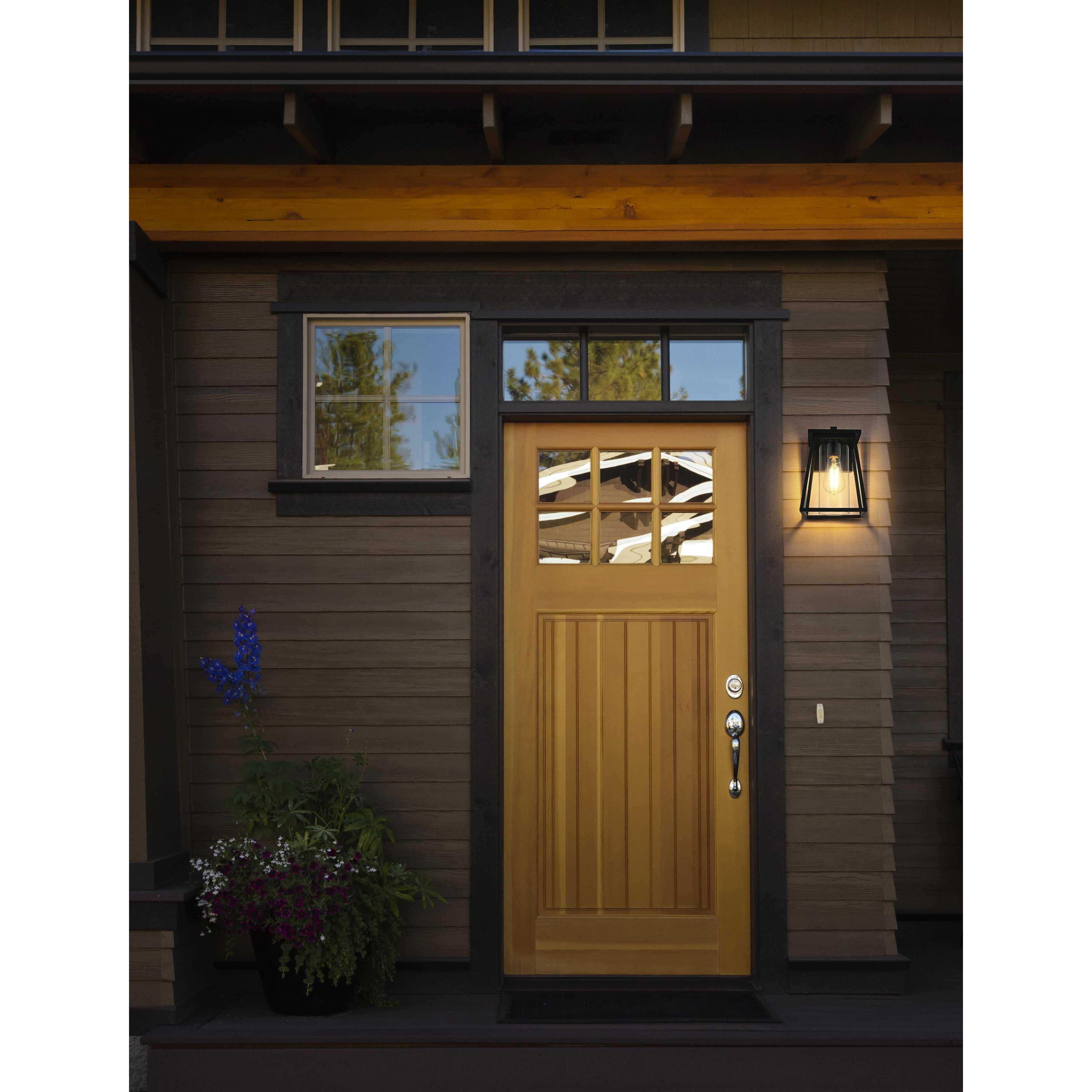 Lambert 1 Light 10.5 inch Black Outdoor Wall Sconce