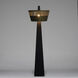 Claudius 68 inch 60.00 watt Black and Brass Floor Lamp Portable Light