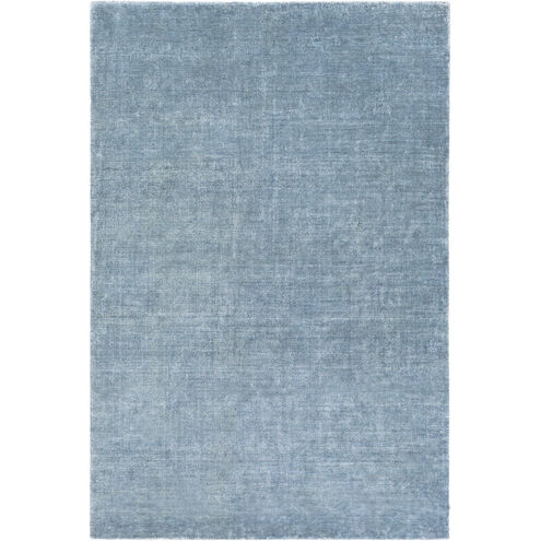 Linen 72 X 48 inch Blue Area Rug, Linen and Viscose