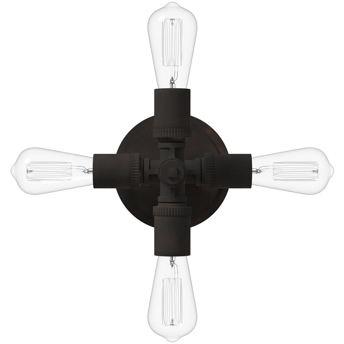 Wymer 4 Light 6.26 inch Zinc Flush Mount Ceiling Light