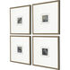 Metamorphosis Blue and Metallic and Yellow Framed Art, The Studio