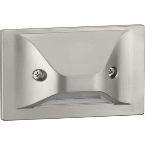 LED Step Lights 120 4.5 watt Brushed Nickel Indoor/Outdoor Step Light, Progress LED