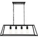 Resolute 4 Light 32 inch Black Pendant Ceiling Light