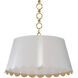 Mirasol 2 Light 21 inch White/Cream Pendant Ceiling Light, Small