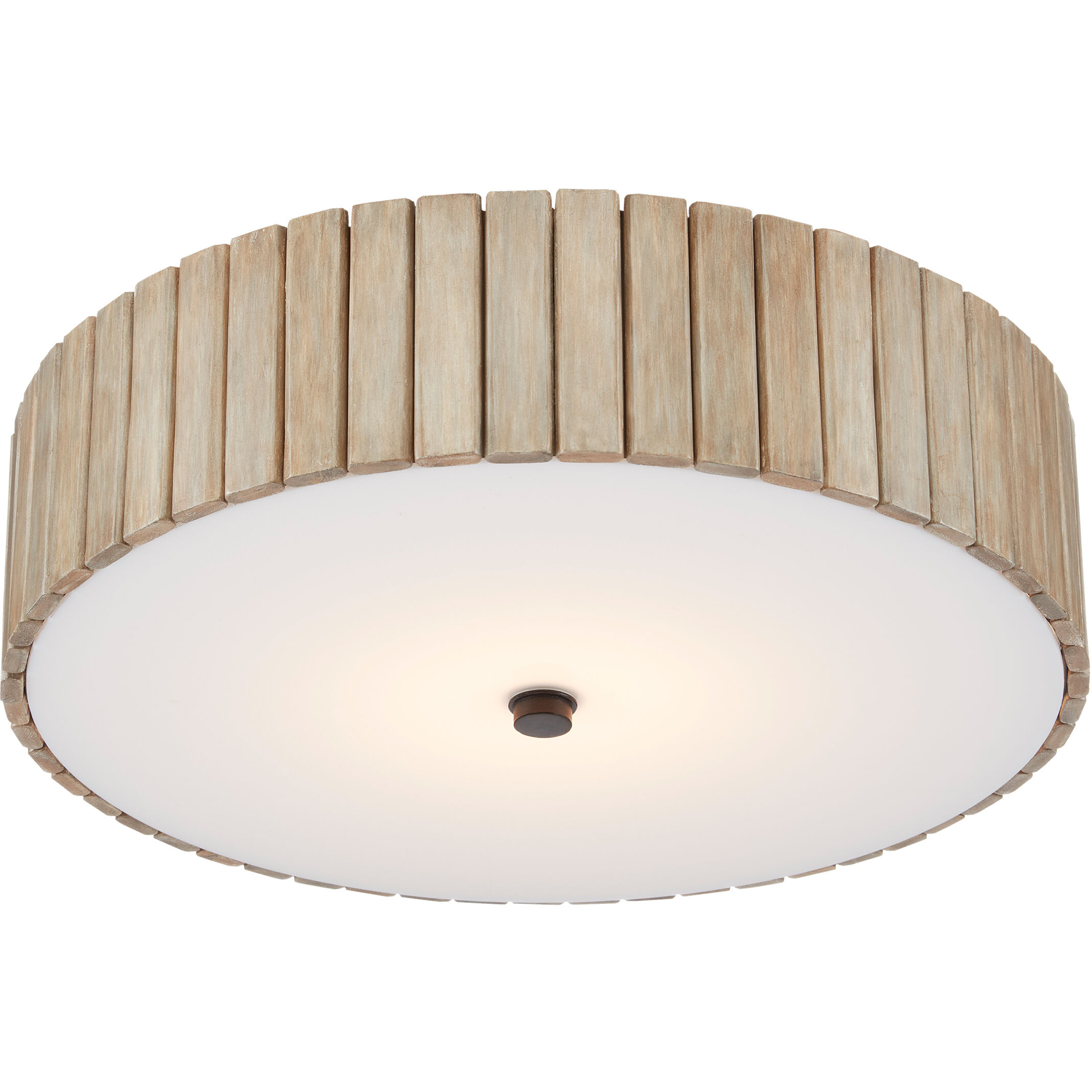 Tetterby 1 Light 20 inch Black/Natural Semi-Flush Ceiling Light