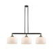 Franklin Restoration X-Large Bell LED 42 inch Black Antique Brass Island Light Ceiling Light in Matte White Glass, Franklin Restoration