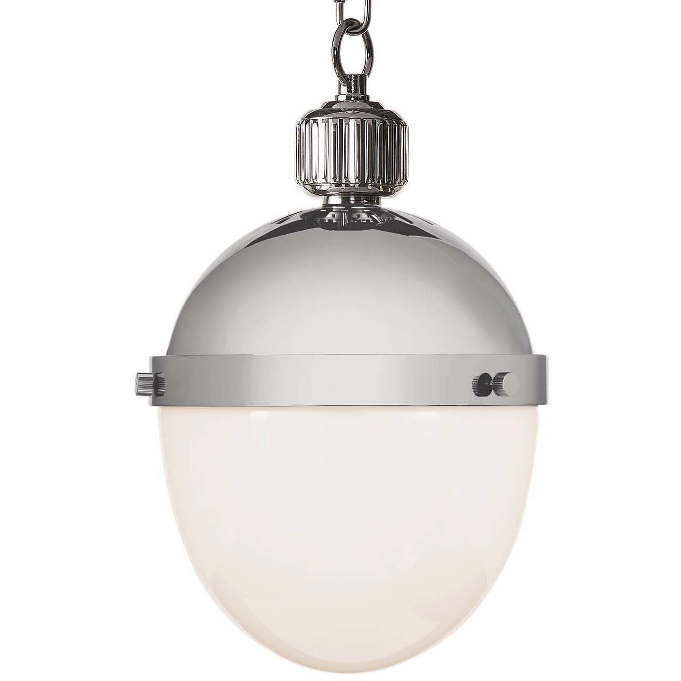 Otis 1 Light 8.5 inch Polished Nickel Pendant Ceiling Light, Small