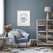 Florals Collection Blue Framed Art