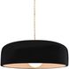 Radiance Collection - Spire Pendant Ceiling Light in Matte Black, Dedicated LED, Beige Twist Cord, Gloss Black, 10W x 3.75H, Form+Finish+Function