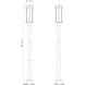 Fortis 2 Light 98.75 inch Sand Black Outdoor Post Mounted Fixture