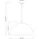 Vega 3 Light 23.75 inch Matte Black Pendant Ceiling Light