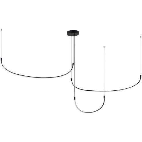 Talis LED 70.5 inch Black Multi Pendant Ceiling Light