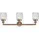 Franklin Restoration Colton LED 32 inch Antique Copper Bath Vanity Light Wall Light, Franklin Restoration