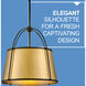 Clarke 4 Light 24.5 inch Black with Lacquered Dark Brass accents Chandelier Ceiling Light