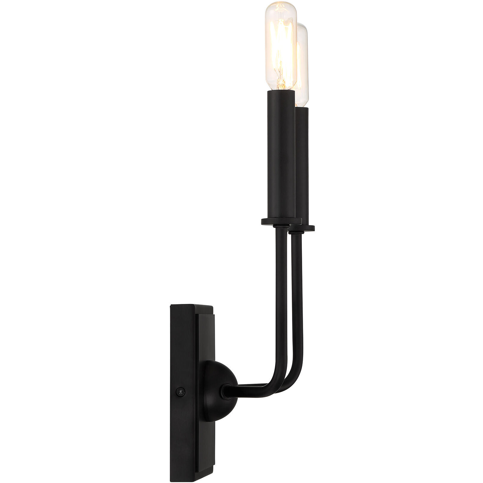 Avondale 2 Light 7 inch Matte Black ADA Wall Sconce Wall Light, Essentials