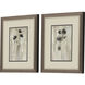 Sumi-e Silhouette Brown and Gray and Neutral Framed Art, Propac