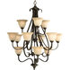Torino 12 Light 34 inch Forged Bronze Foyer Chandelier Ceiling Light