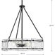 Rivera 4 Light 20.5 inch Matte Black Chandelier Ceiling Light, Design Series