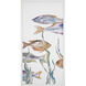 Tropical Paradise Multi and Blue and Orange and White Framed Art, The Studio