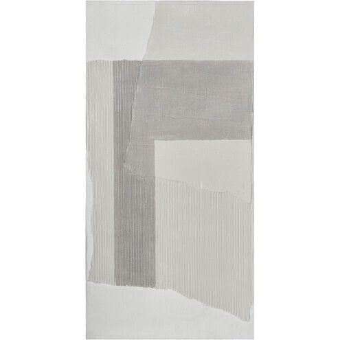 Smoke Abstract Gray with Off White Wall Art