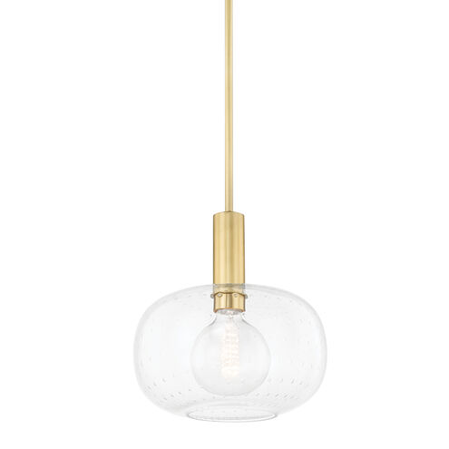 Harlow 1 Light 12 inch Aged Brass Pendant Ceiling Light