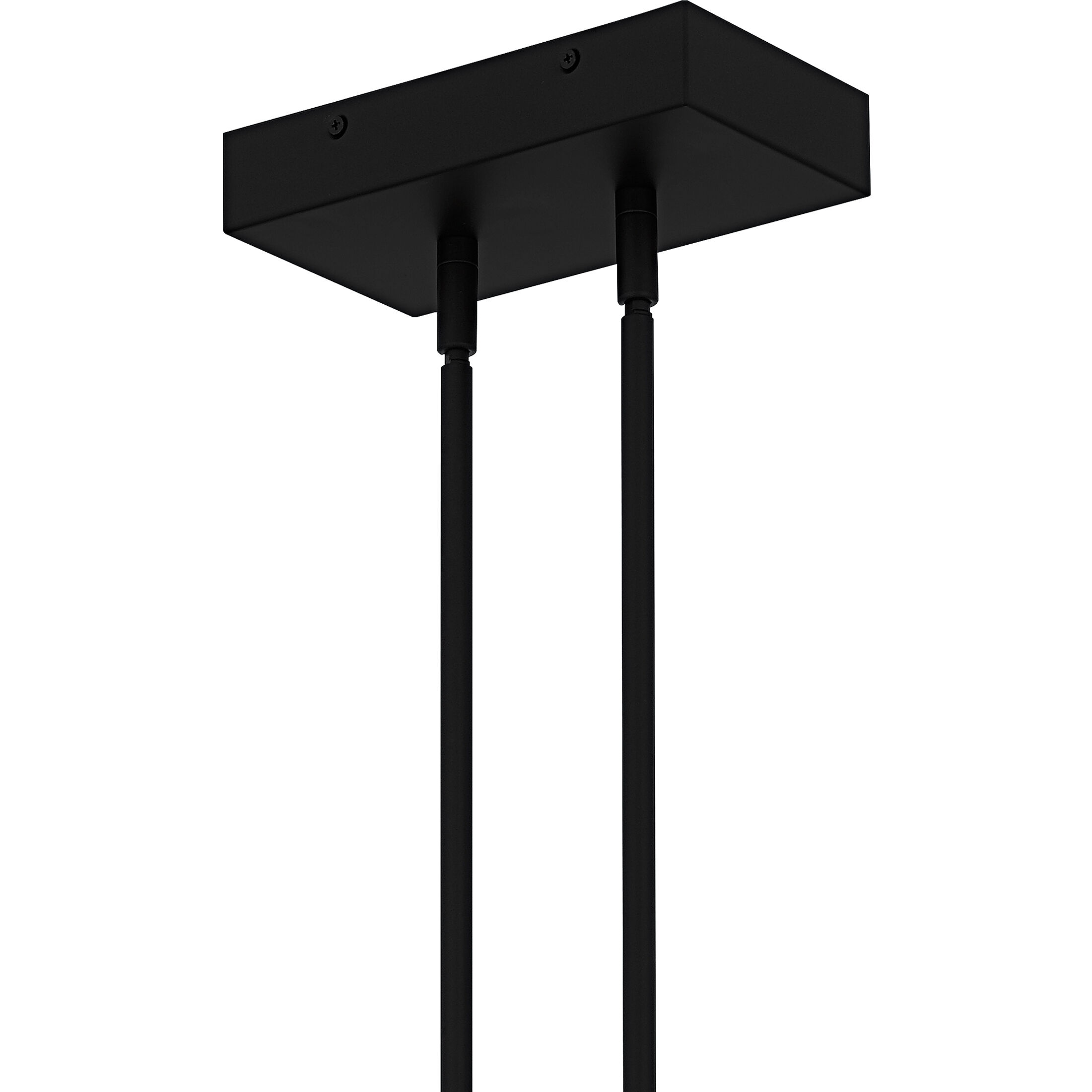 Aurelia LED 42 inch Matte Black Linear Chandelier Ceiling Light, Medium