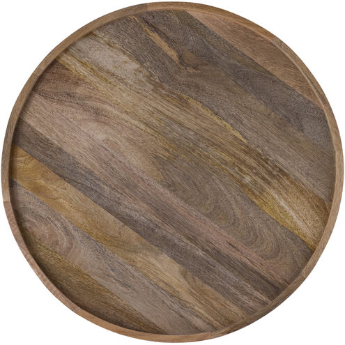 Calin 31.5 X 31.5 inch Black with Natural Wood Coffee Table