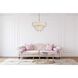 Emilia 8 Light 25 inch Satin Gold Chandelier Ceiling Light