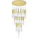 Dragonswatch LED Satin Gold Chandelier Ceiling Light