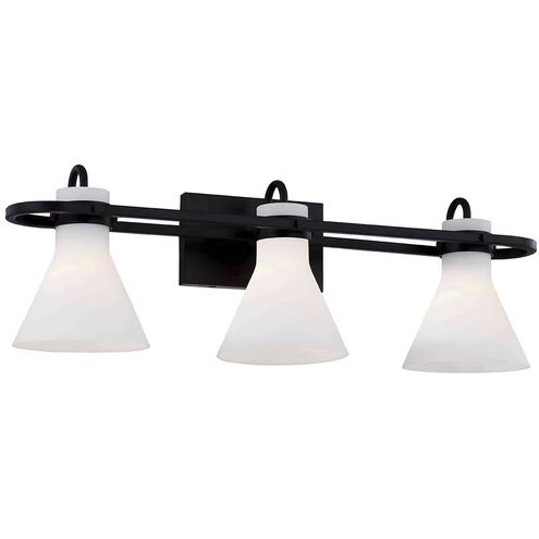 Fusion Collection - Ludlow 26 inch Matte Black Bath Bar Wall Light