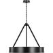 Leonard LED 28 inch Aged Iron Chandelier Ceiling Light