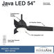 Java 54 inch Coal Outdoor Ceiling Fan