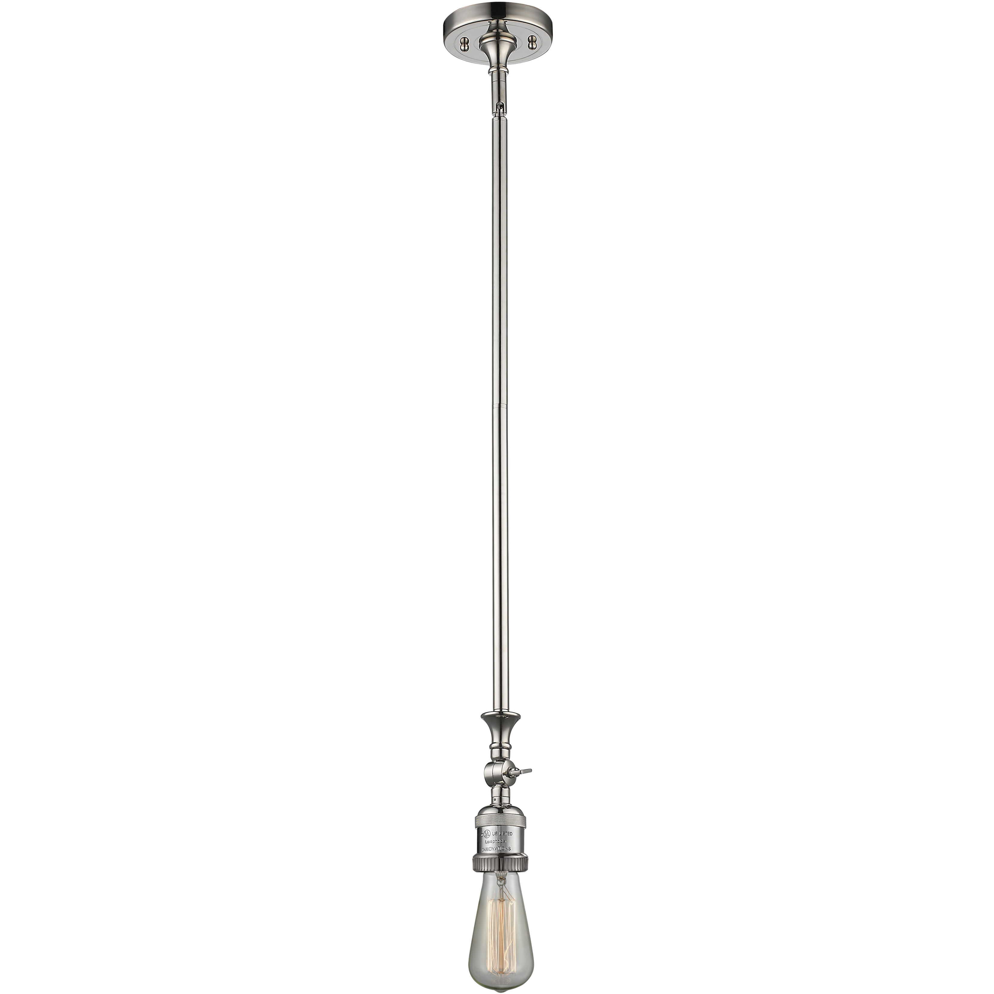 Franklin Restoration Bell LED 5 inch Polished Nickel Mini Pendant Ceiling Light in Plated Smoke, Franklin Restoration