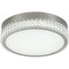 Chevron LED 15.75 inch Brushed Nickel Flush Mount Ceiling Light