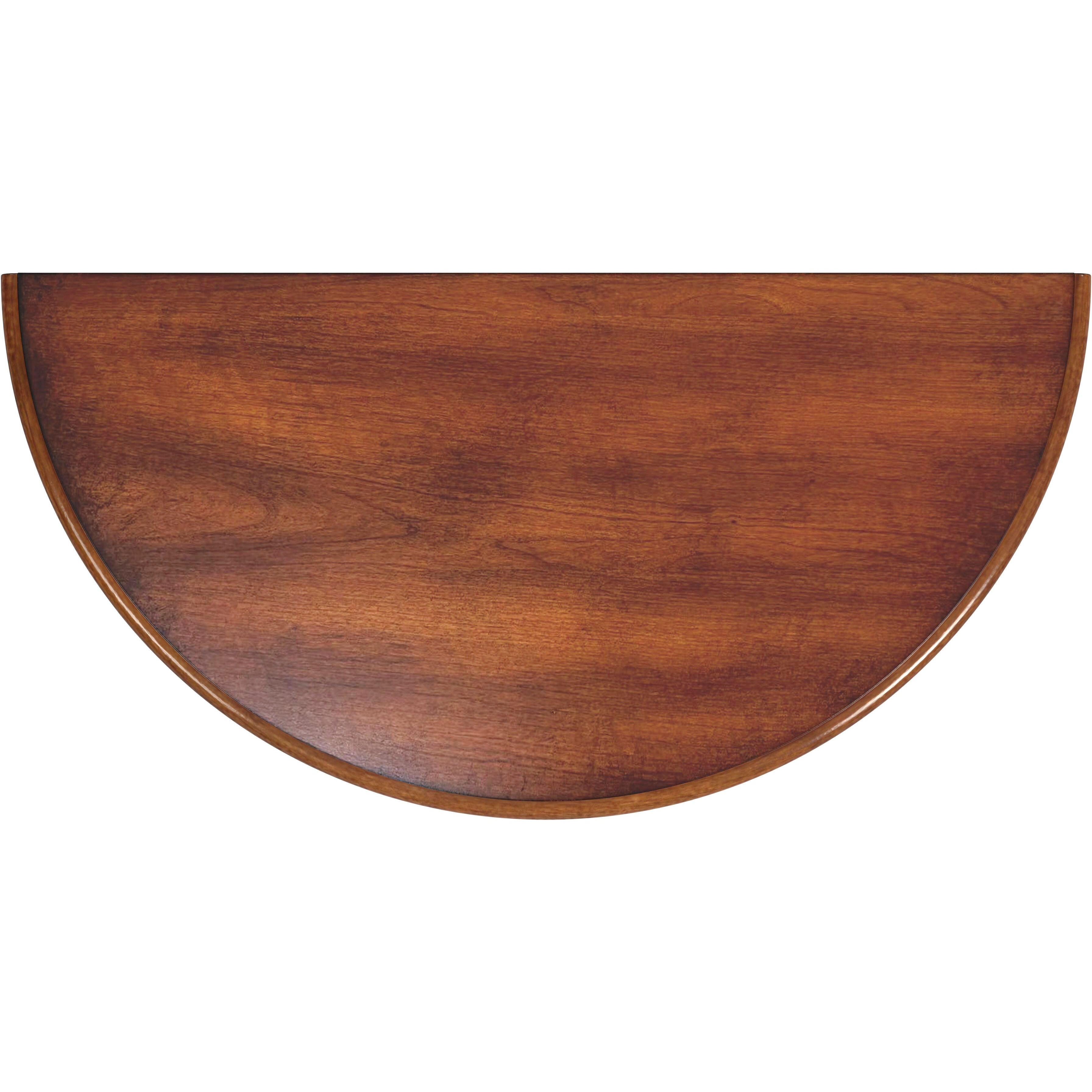 Bellini  Demilune Console Table in Medium Brown