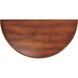 Bellini  Demilune Console Table in Medium Brown