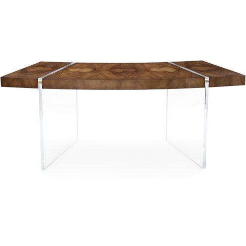 Deco European Walnut Curl Veneer Desk
